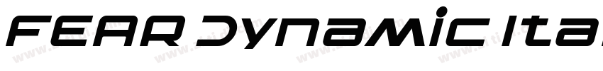 FEAR Dynamic Italic字体转换